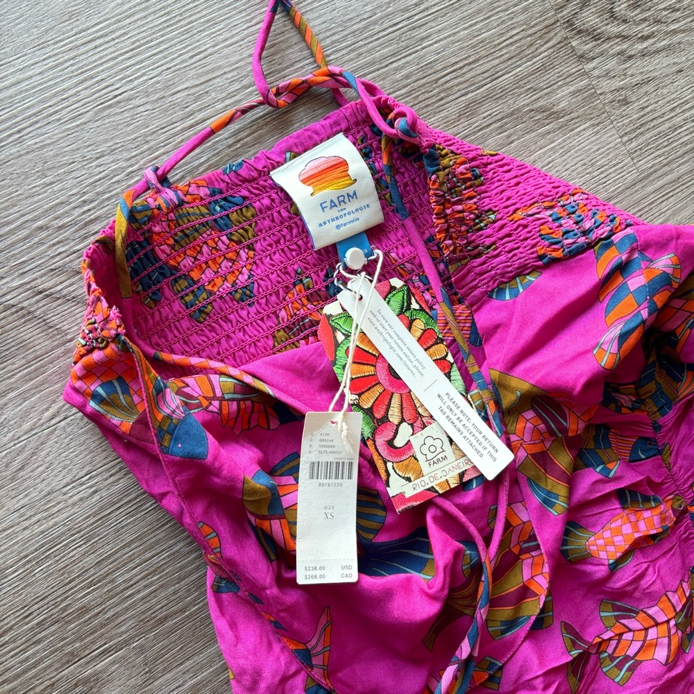 Farm Rio Halter Slim Midi Dress - Picture 7 of 9